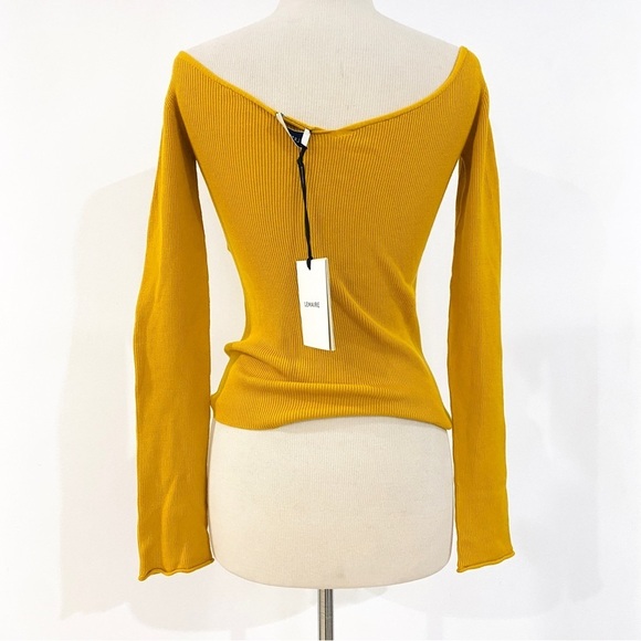 Lemaire V-neck off the shoulder wool top Made in Italy - Picture 6 of 8